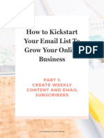 How To Kickstart Your Email List To Grow Your Online Business