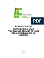 Plano Do Curso Técnico em Logística - Subsequente