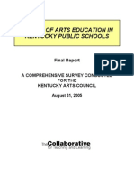 Status of Arts Education in Kentucky Public Schools: Final Report