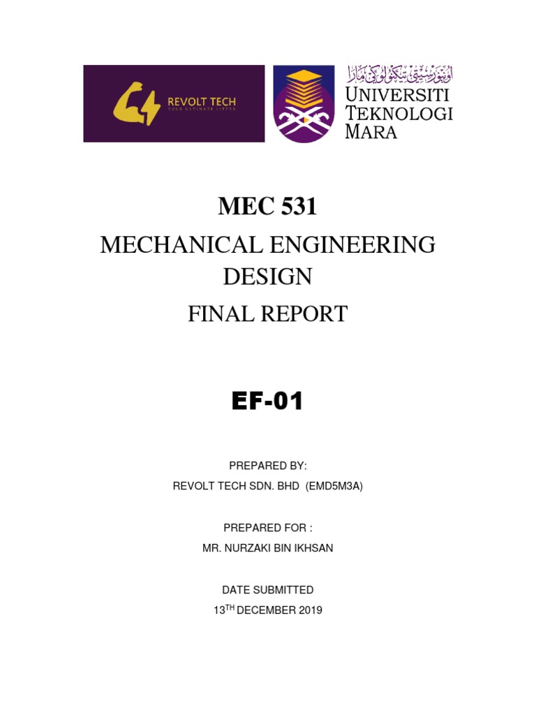 Final Report Design Emd5m3a PDF | PDF | Sheet Metal | Rust
