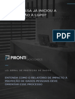 LGPD - Relatório de Impacto À Proteção de Dados Pessoais (RIPD)