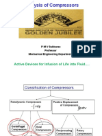 Analysis of Compressors: Active Devices For Infusion of Life Into Fluid