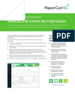 Papercut NG Factsheet Reseller A4 Spanish