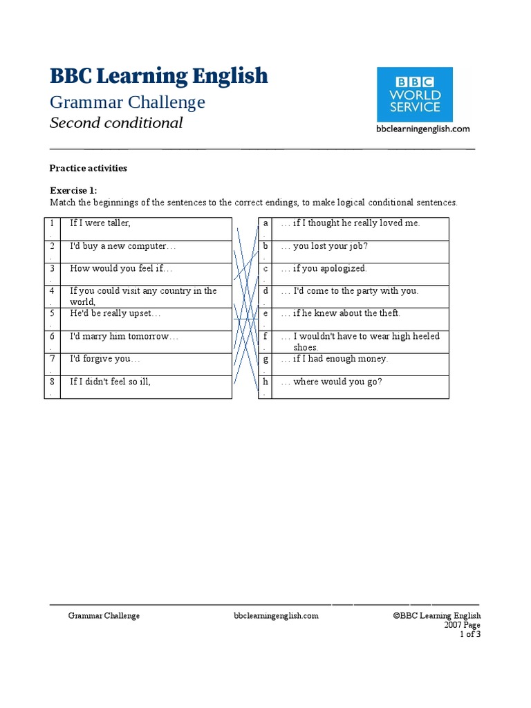 BBC Learning English: Grammar Challenge | PDF | Communication | Semiotics