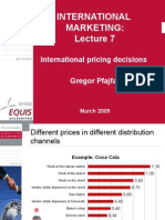 International Marketing:: International Pricing Decisions Gregor Pfajfar
