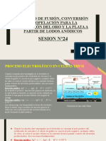Sesion N°24 - Proceso de Fusión, Conversión y Copelación para La Obtención Del Oro y La Plata A Partir de Lodos Anódicos