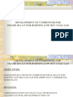 Development of Combustor For Frame 6fa GT For Burning Low Btu Coal Gas