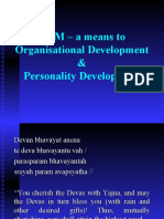 TQM - A Means To Organisational Development & Personality Development