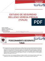 Estudio de Seguridad Relleno Pirgua