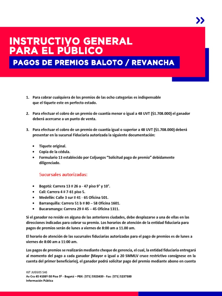 PAGO DE PREMIOS - Actualizado NOV 2019 PDF | PDF | Business | Science