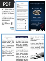 Flyer Masterclass Percussão - João Carlos Pacheco