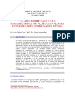 como se solicitó. Resume de manera concisa el tema principal del documento, que es una técnica modificada para histerectomía abdominal en enfermedades benignas del útero