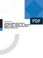 Instructivo Formulario Preimreso SAR 272 ISR PN PDF