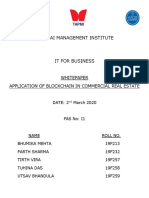 T. A. Pai Management Institute: Whitepaper Application of Blockchain in Commercial Real Estate