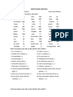 Tarea - Verb To Be PDF
