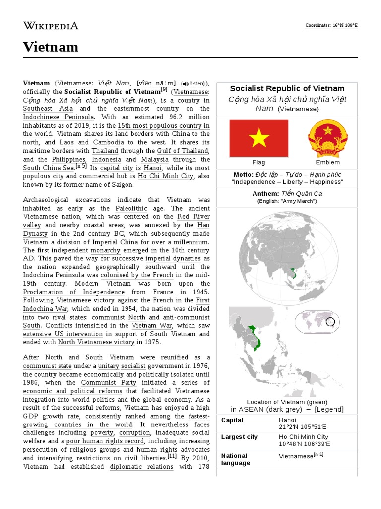 Geography of Vietnam - Wikipedia