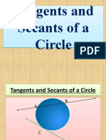 Tangents and Secants of A Circle