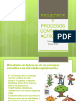 Registros Y Procesos Contables Agrícolas: Hamlet Trejo Enero 2018