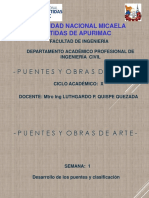Semana 01 Desarrollo de Los Puentes y Clasificación PDF
