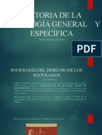 Historia de La Sociología General y Específica