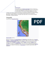 Gobiernos Locales y Geografía Del Perú