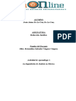 Actividad de Aprendizaje 3. La Impartición de Justicia en México