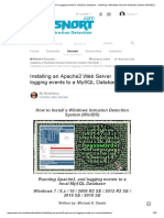 Installing An Apache2 Web Server Logging Events To A Mysql Database