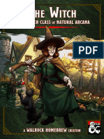 (WH) The Witch A Character Class of Natural Arcana and The Old Ways of Magic PDF