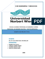 Disen o de Productos - Caso Semana 11 Producto Alimentario