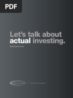 Let's Talk About Investing.: Actual