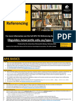 Quick Guide To APA 7th Referencing