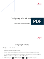 Configuring A D-Link Router: DIR-615 Basic Configuration Steps