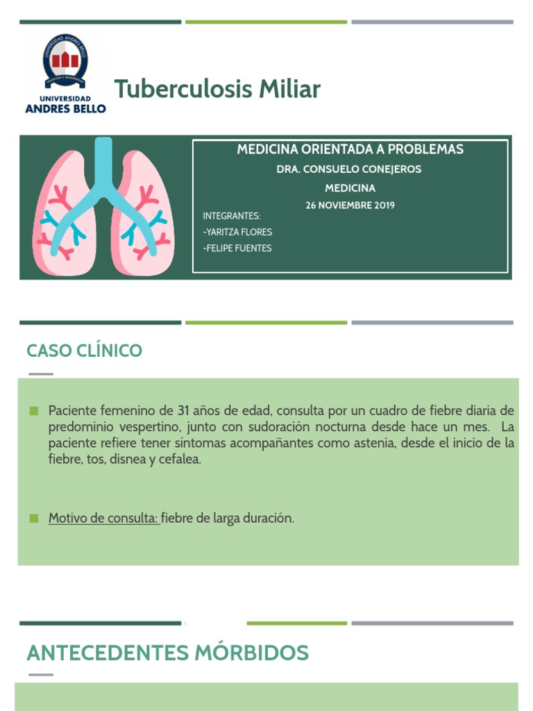 TBC Miliar Mop PDF Tuberculosis Inmunología