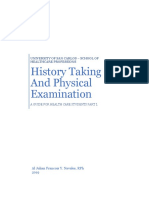 Guide To History Taking and Physical Exam Part 1 PDF