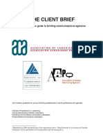 The Client Brief: A Best Practice Guide To Briefing Communications Agencies