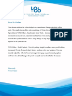 Blue Simple Cover Letter-WPS Office