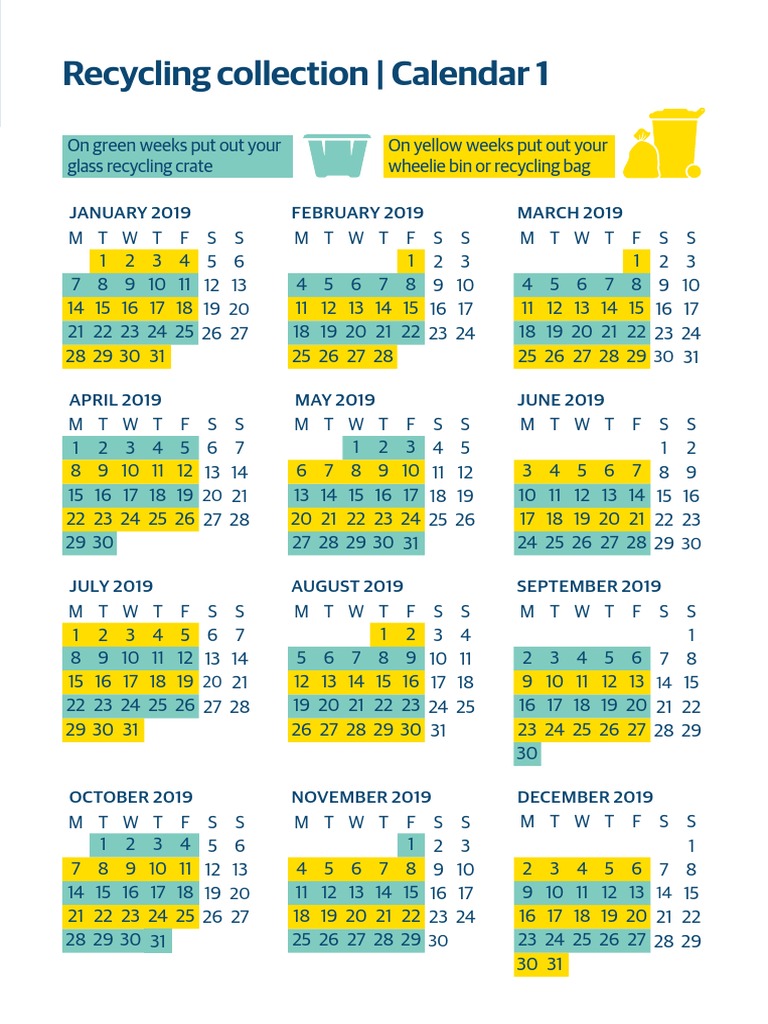 Peel Recycling Collection Calendar | PDF | Waste Management | Waste