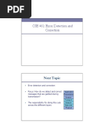 CSE 461: Error Detection and Correction: Next Topic
