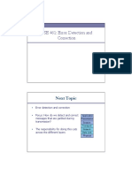 CSE 461: Error Detection and Correction: Next Topic