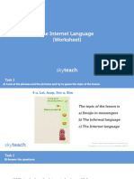 The Internet Language Worksheet