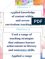 Applied Knowledge of Content Within and Across Curriculum Teaching Areas