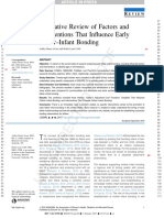 Integrative Review of Factors and Interventions That in Uence Early Father - Infant Bonding