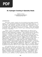 Hydrogen Cracking in Specialty Steels: Knolls Atomic Power Laboratory Schenectady, New York