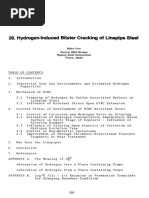Hydrogen-Induced Blister Cracking of Linepipe Steel: Central R&D Bureau Nippon Steel Corporation Tokyo, Japan