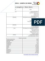 Dieta Cetogénica - Menú Diario PDF