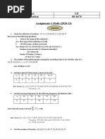 Mathematics 1 Class X (2020-21)