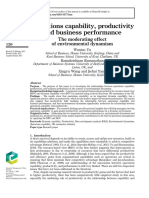 Operations Capacility, Productivity and Business Performance