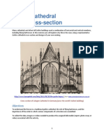Gothic Cathedral Cross-Section Design