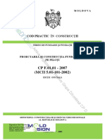 CP - F - 01 - 01-2007 (Proiectarea Şi Construcţia Fundaţiilor Pe Piloţi) PDF