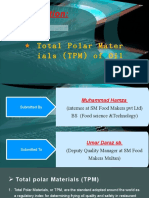 Presentation:: Total P Olar Mater Ials (TP M) o F Oil